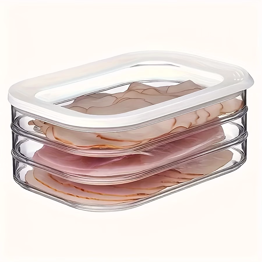 Three-Tiered Leak-Resistant Storage Box – Perfect for Food Preservation
