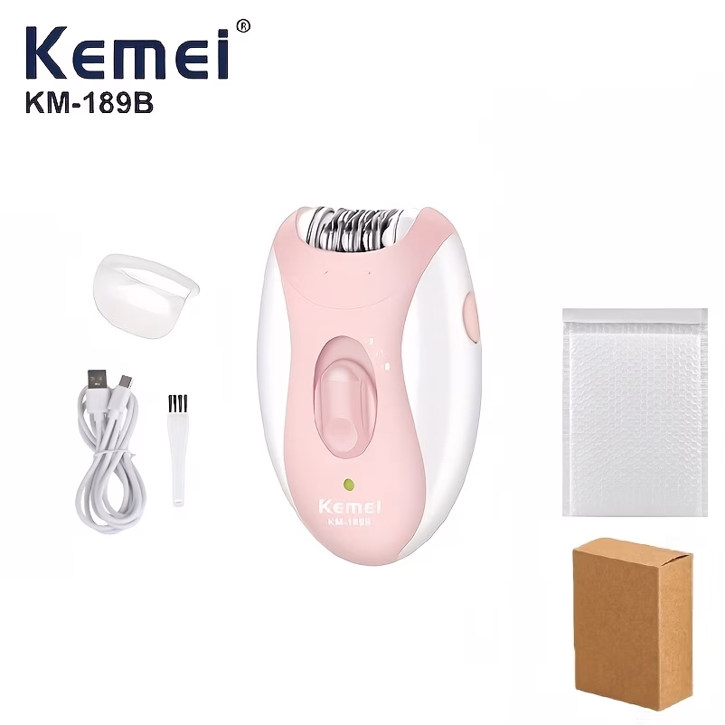 KEMEI Hair Removal Machine KM-189B – Fashionable Electric Depilator and Intimate Trimmer