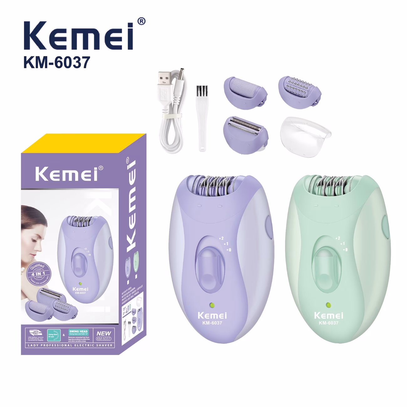 KEMEI Multifunctional Hair Removal Machine – Gentle Depilatory Electric Depilator