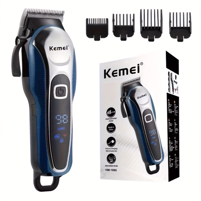 KEMEI Professional Hair Clipper – High-Power, Durable, and Precise