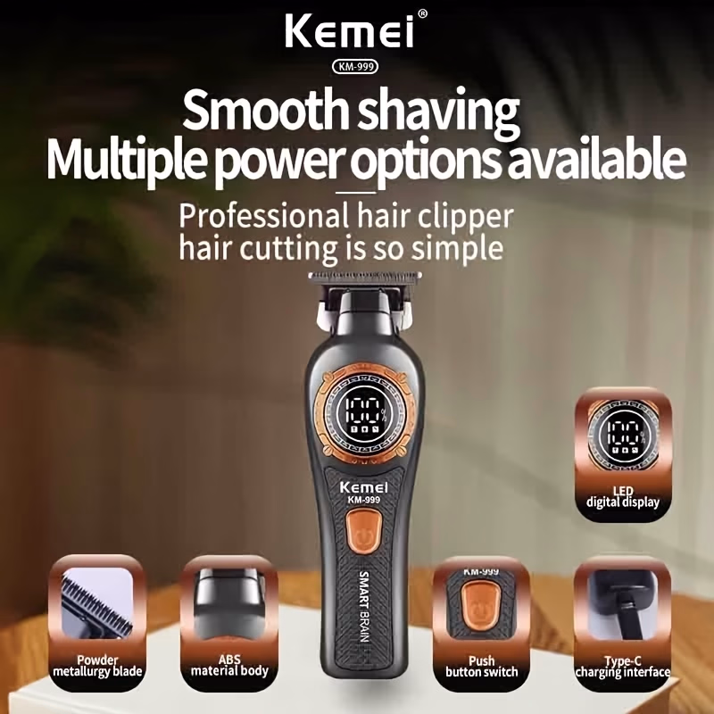 KEMEI Professional Electric Hair Clipper Cutter – Powerful, High-Speed Cutting Machine
