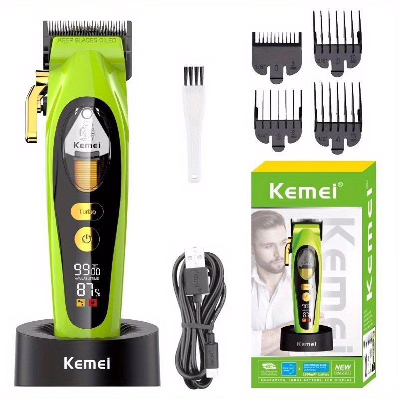KEMEI Professional Hair Clipper KM-2035 – Multi-Speed Adjustable with DLC Blade