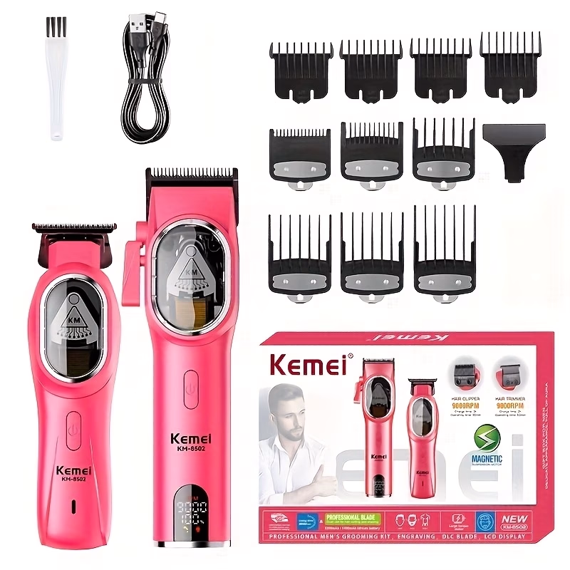 KEMEI Electric Hair Clipper Set – High-Speed Cutter with Multi-Speed Adjustment