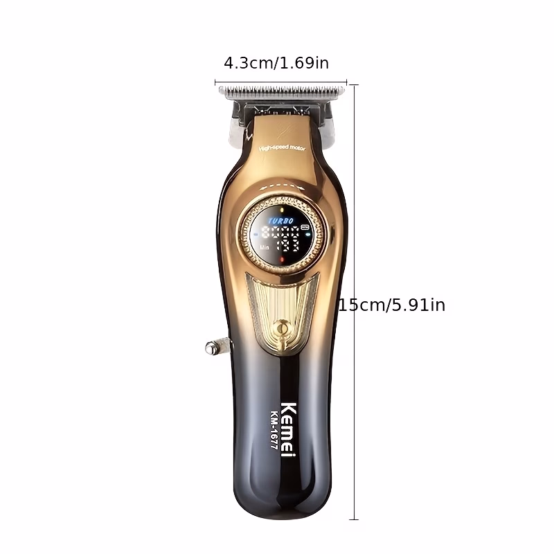 KEMEI KM-1677 Electric Hair Clipper – Powerful, Adjustable Speed Clipper