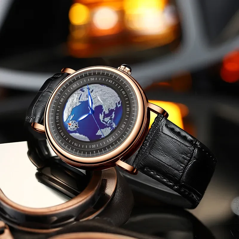 Rotating Earth Mechanical Watch