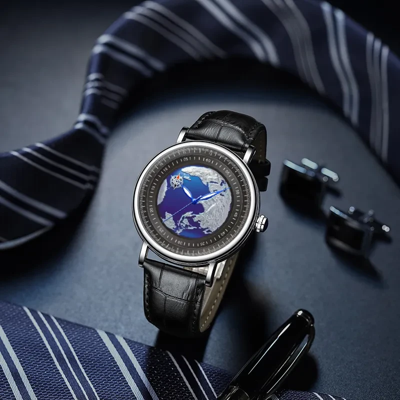 Rotating Earth Mechanical Watch