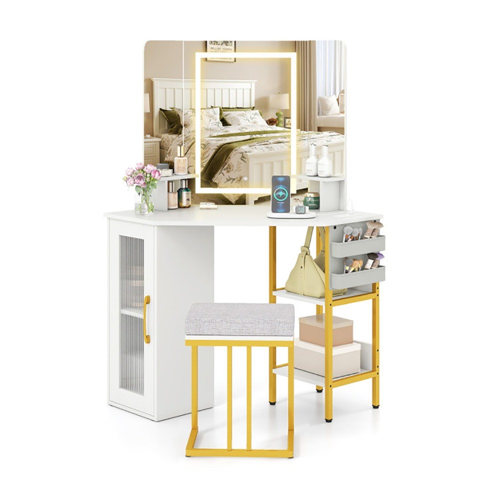 Makeup Table with Mirror