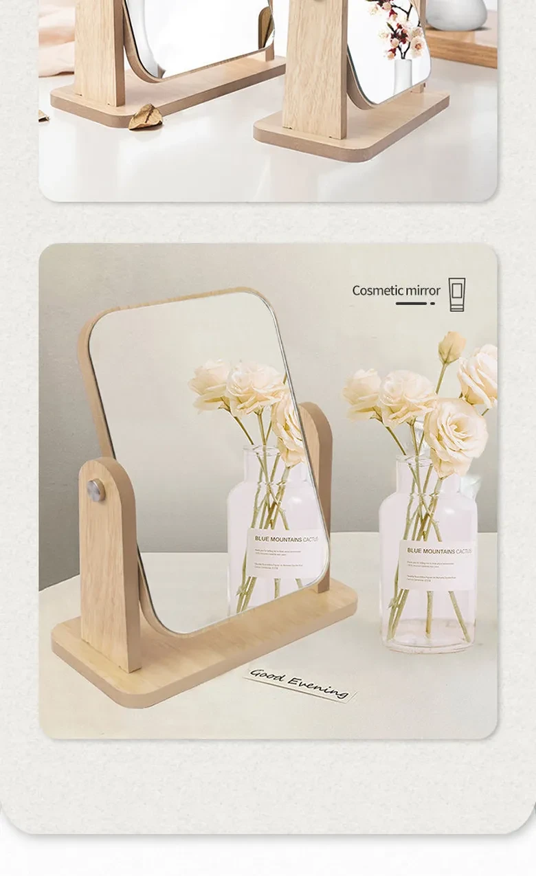 Antique Floor Mirror with Stand