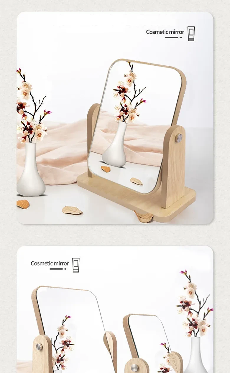 Antique Floor Mirror with Stand