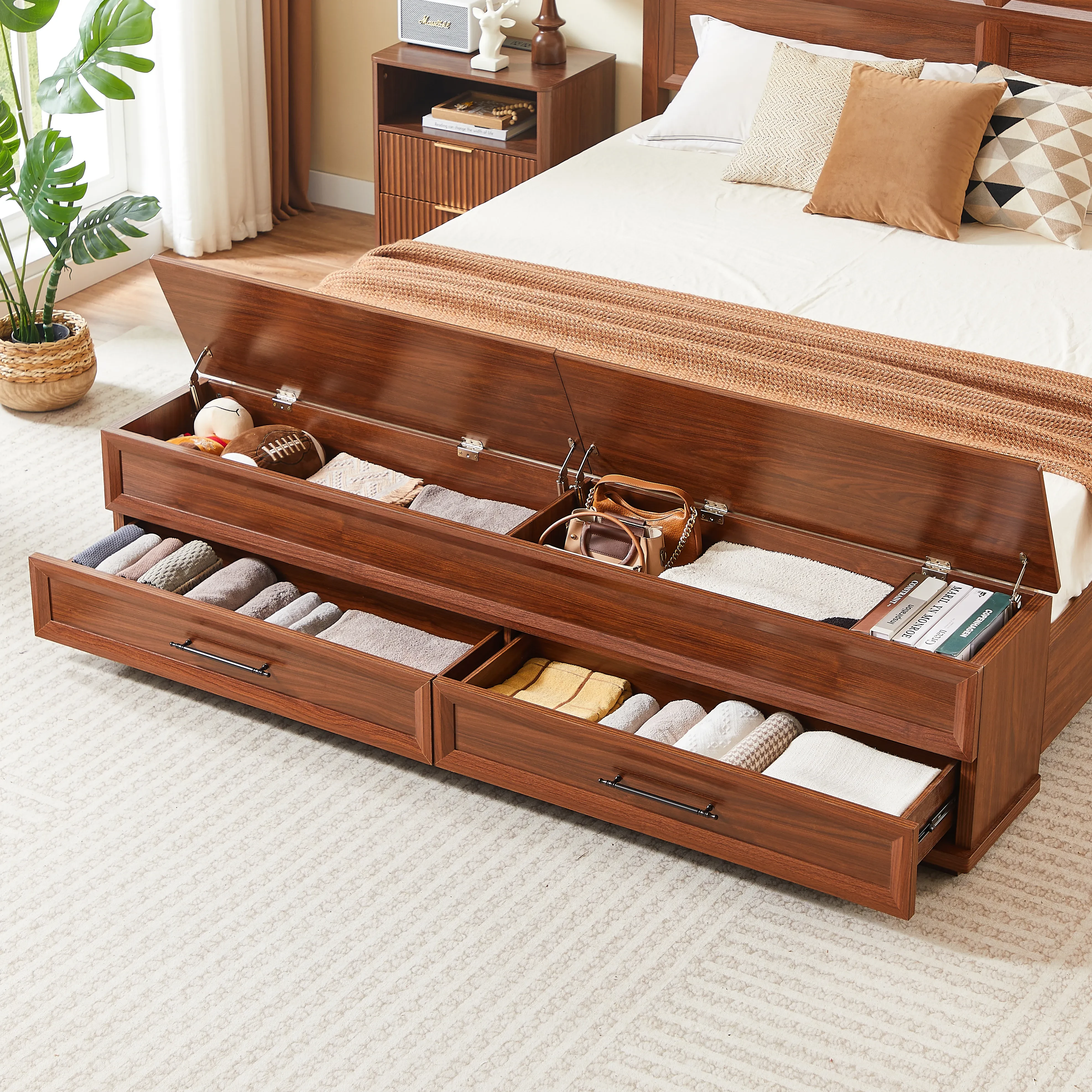 King Single Bed with Storage NZ