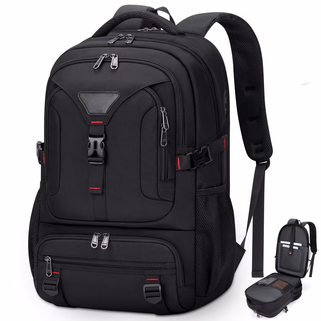 NUBILY 43.94 cm Laptop Backpack for Men – 50L Travel Backpack for School, College, and Business Use