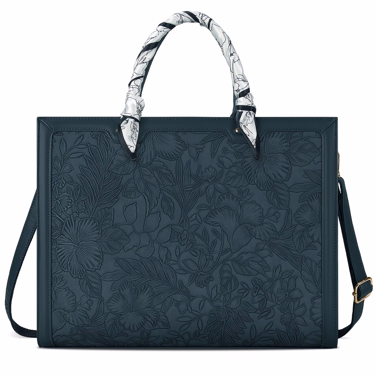 NUBILY Women's Laptop Bag – 39.62 cm Faux Leather Tote Bag for Business, Office, and Travel