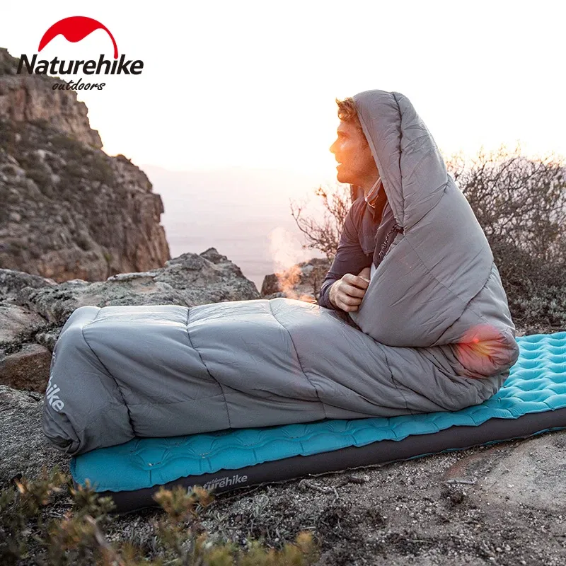 Color: Burgundy, Ships From: Russian Federation - Naturehike Sleeping Bag Lightweight Waterproof Sleeping Bag Outdoor Camping Sleeping Bag Ultralight Cotton Winter Sleeping Bag