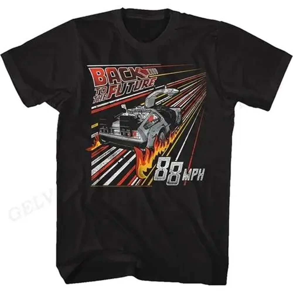 Color: Blue, Size: XXXL - Back To The Future T Shirt Graphic Print Men Women Fashion Hip Hop Streetwear Short Sleeve Plus Size T Shirt Unisex 62473