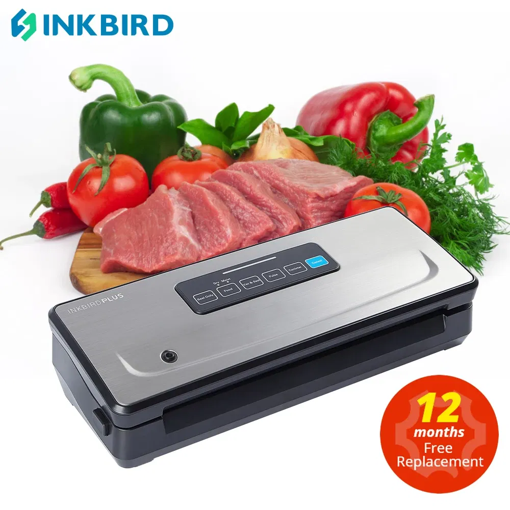 Color: Orange, Ships From: Russian Federation - INKBIRD INK-VS02 Vacuum Sealer Packaging Machine For Food Storage Household Vacuum Food Packer Sous Vide Vacuum bag Rolls