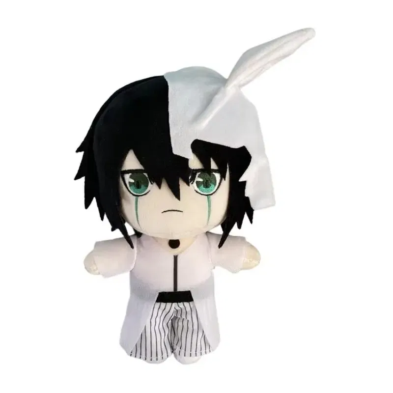 Color: black - Anime BLEACH Plush Toy Kuchiki Byakuya Kurosaki ichigo Aizen Sousuke Zaraki Rukia Ichimaru Gin Stuffed Doll Soft Figure Fan Gift