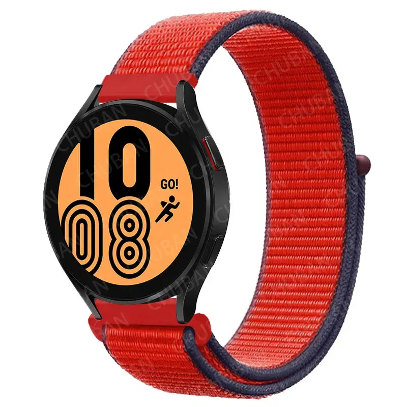 Band Color: RED, Band Width: 20mm - 20mm/22mm nylon Band