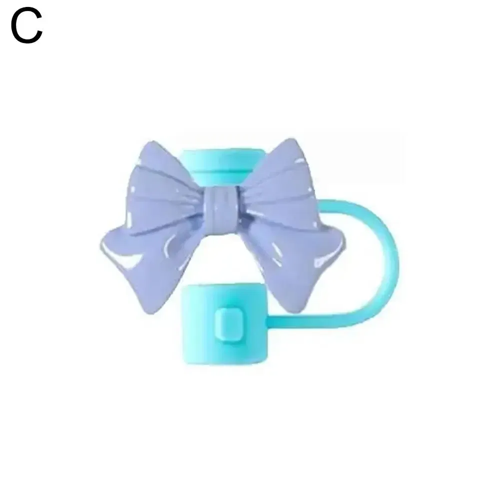 Color: Fluorescent Yellow, Ships From: CN - Bow Straw Cap Covers Toppers Silicone Accessories For Stanley Cups 30&40 Oz Tumbler And With 1pc Protective Boot ?»?