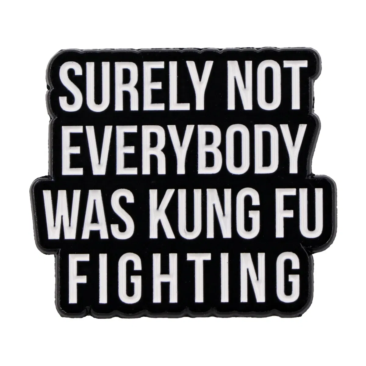 Metal color: Blue, Color: WHITE, Main Stone Color: WHITE - Rose Enamel Pin Lapel Pins Badges on Backpack Women Funny Quotation Brooch Clothes Jewelry Fashion Accessories Gift