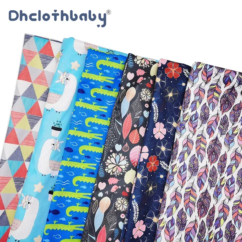 Color: Clear, Size: NB - Washable Waterproof TPU Handmade Polyester Fabric Printed PUL Material for High Quality Cloth Diaper Menstrual Pads DIY Sewing