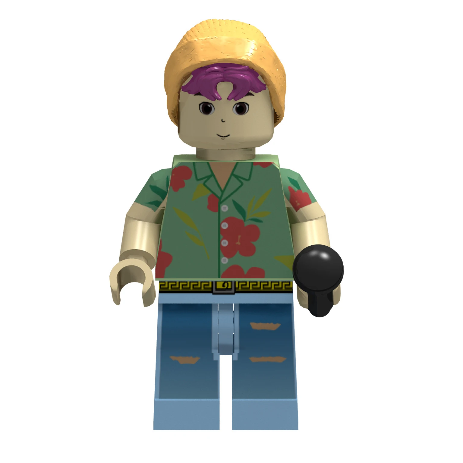 Color: Wood - Hot Kpop Demon Hunters Mini Action Figure Building Blocks Toy Peripherals Desk Decoration Collection Figures Toy Christmas Gift