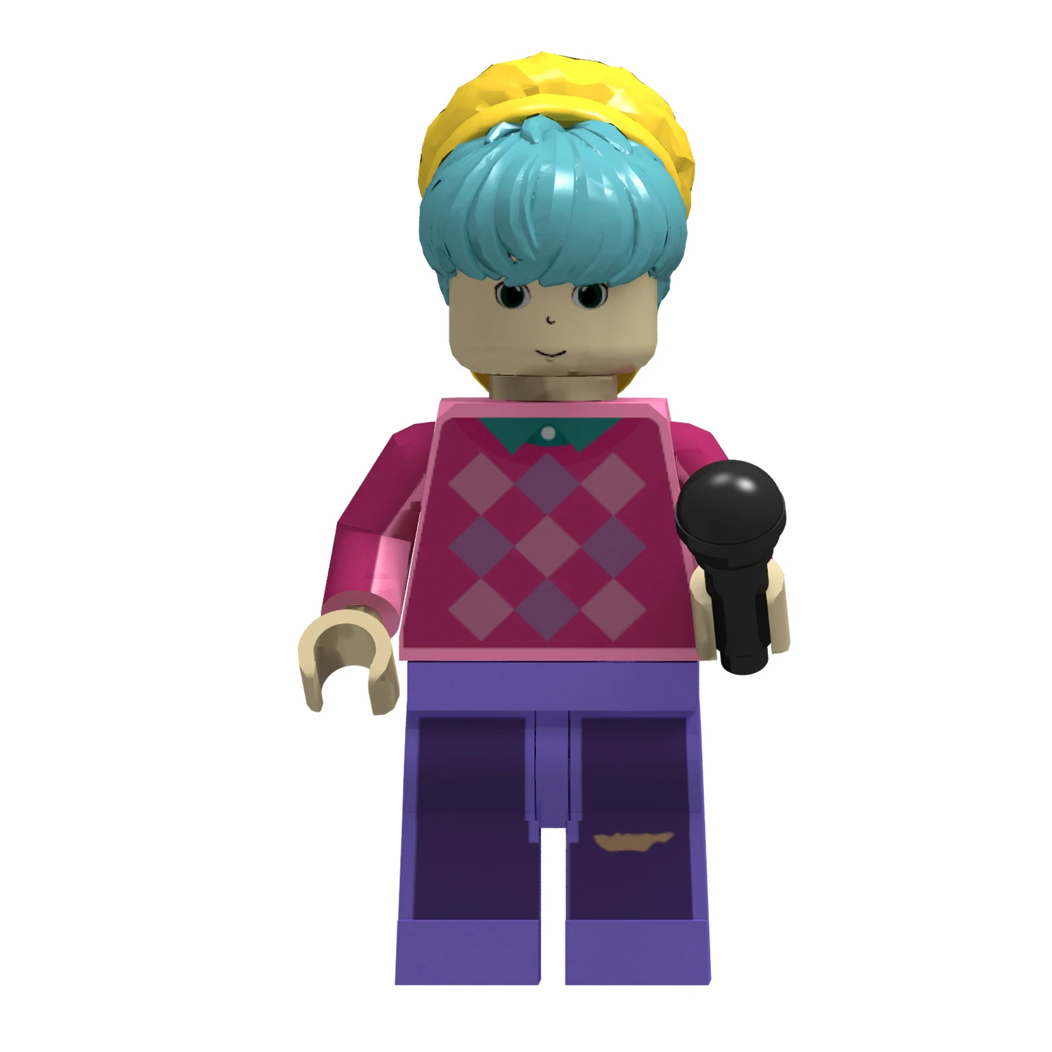 Color: Wood - Hot Kpop Demon Hunters Mini Action Figure Building Blocks Toy Peripherals Desk Decoration Collection Figures Toy Christmas Gift