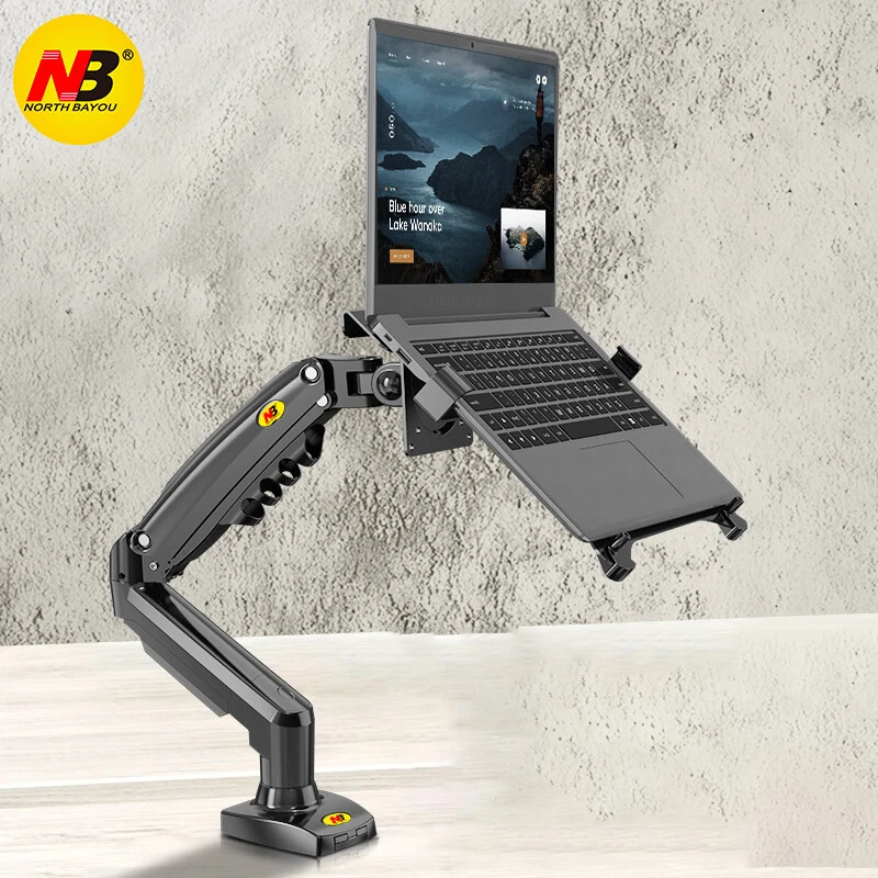 Color: black, Ships From: CHINA - NB NEW FP-2 10"-17" laptop desktop Holder notebook computer mount stand laptop clamp accessories