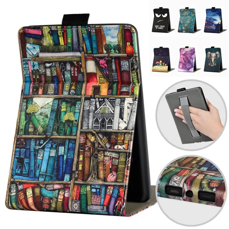 Color: Yellow, Size: Sixteen - Cute Smart Case for 6.8' 6'' Kindle Paperwhite Signature 11th Generation Edition 12th 2024 7'' 7th 10th 6th M2L4EK RS23CV Cover