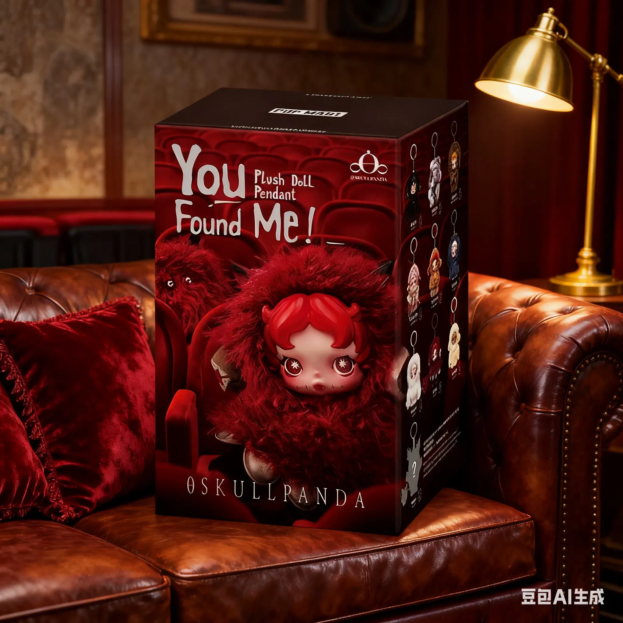 Color: GRAY - POP MART  SKULLPANDA  YOU FOUND ME Plush Keychain Blind Box Cute Collectible  Doll Pendant for Bags Surprise Gift for Fans?‹