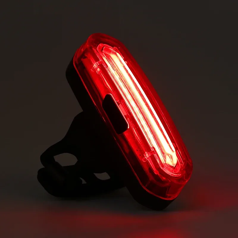 Color: WHITE - Cycling Tail Light Outdoor Highlight USB Charging Mountain Led Warning  Bike Lights Tail Lamp Rear Light Bicycle Accessories