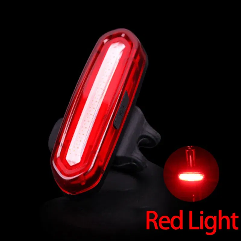 Color: WHITE - Cycling Tail Light Outdoor Highlight USB Charging Mountain Led Warning  Bike Lights Tail Lamp Rear Light Bicycle Accessories