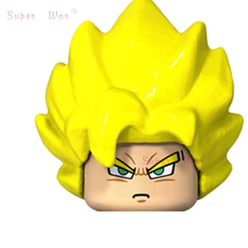 Color: wood - Single New Cartoon Action Figures accessories Building Block children WM2081 WM6105 WM6106