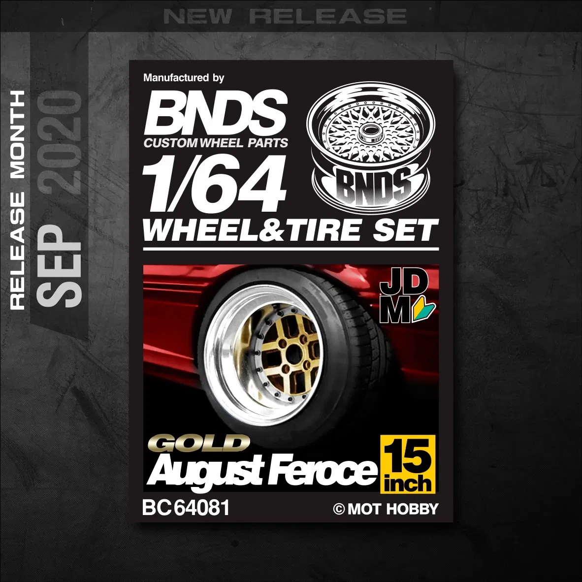 Color: Coffee - 1/64 Alloy Wheels With Rubber Tires By BNDS Assembly Rims Modified Parts for Model Car Refitted VIP Style No.64053-64088