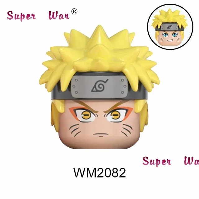 Color: Trans-yellow - Single New Cartoon Action Figures accessories Building Block children WM2081 WM6105 WM6106