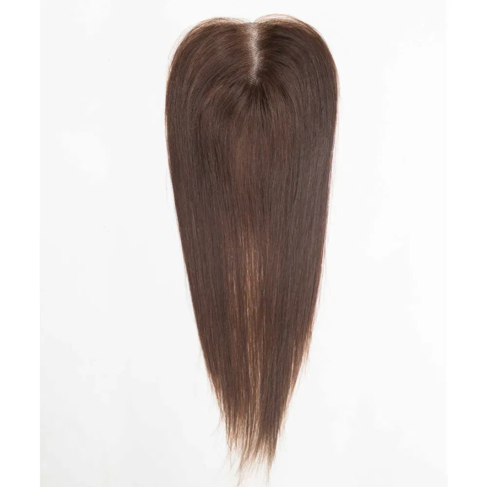 Toupee Color: 1820#, Toupee Size: 5x5, Toupee Design: free, Toupee Density: 120%, Length: 18 inches - 5.5X6inch Mono Base Brazilian Remy Human Hair Topper 12"-18" Double Pu Around Thick Invisible Mono Topper for Women Hairpieces