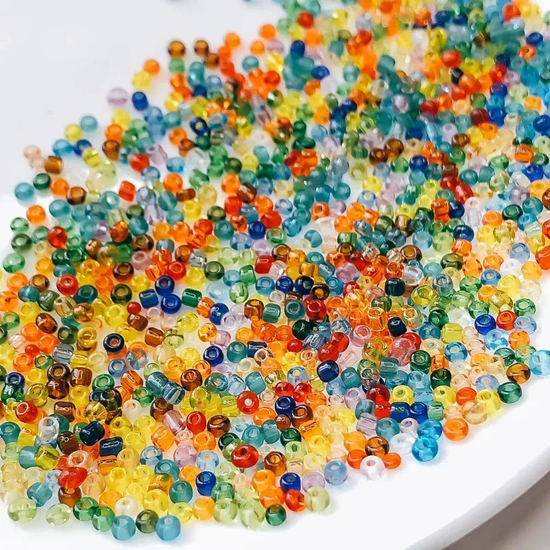 Color: Burgundy, Item Diameter: 4mm - 2mm 3mm 4mm Glass Seed Loose Beads Small Charms DIY Craft Bracelet Beads for Jewelry Making Supplies Necklace Accessories