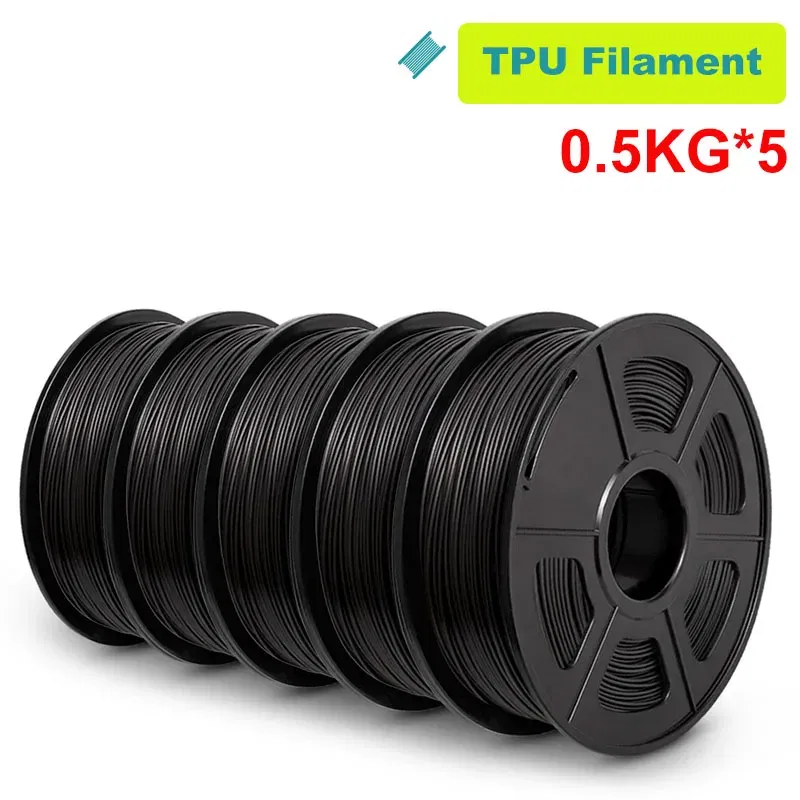 Color: Natural, Ships From: CHINA - Top 3D Filament PETG/EASY ABS/TPU/ASA Filamnet 1.75mm 5Roll 1KG(TPU 0.5KG/Roll) 3D Printer Filament for 3D Printer