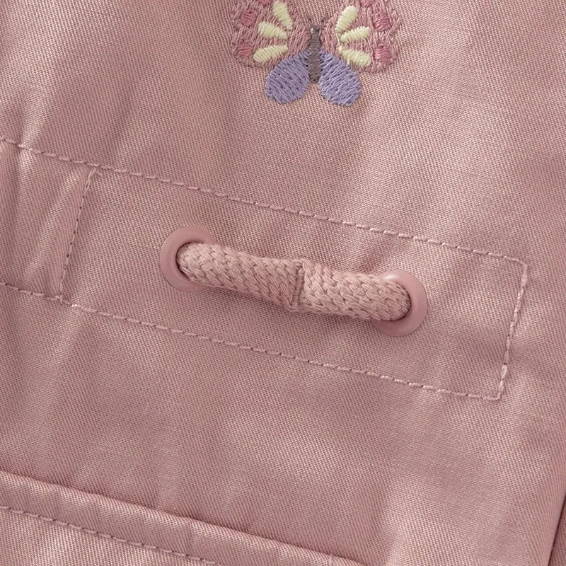 Color: PURPLE, Kid Size: 13 - Dave Bella Children Girls Baby Tops Outerwear 2024 Autumn Winter Thicken Hooded Zipper Gentle Baby Overcoat Outdoor DB4243880