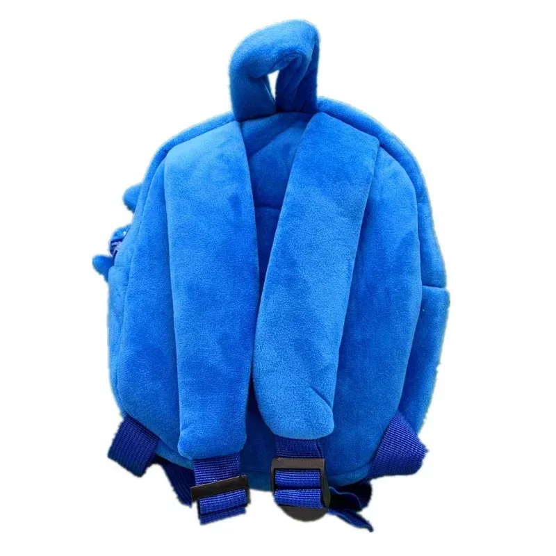 Color: APRICOT - Gifts Hedgehog Sonic Backpack High Appearance Game Kindergarten Children Plush Coin Purse  Anime Cartoon School Bag Mochila