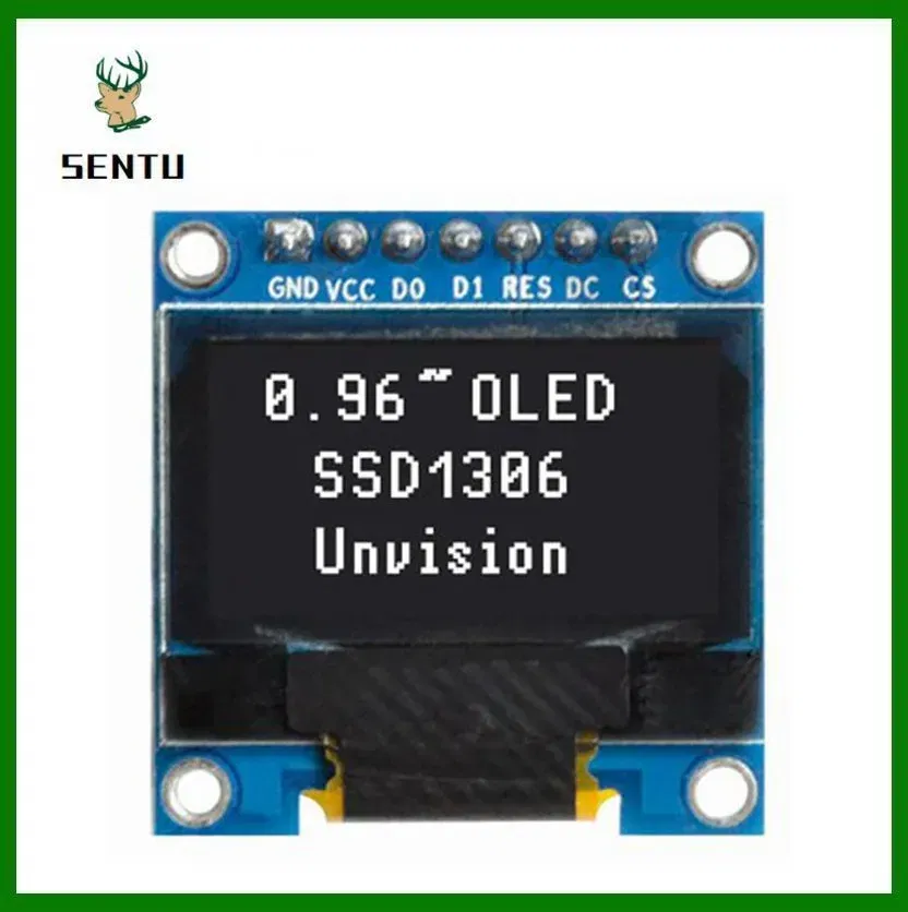 Color: Yellow Green - 0.96 inch OLED IIC Serial White Display Module 128X64 I2C SSD1306 12864 LCD Screen Board GND VCC SCL SDA 0.96" for Arduino Black