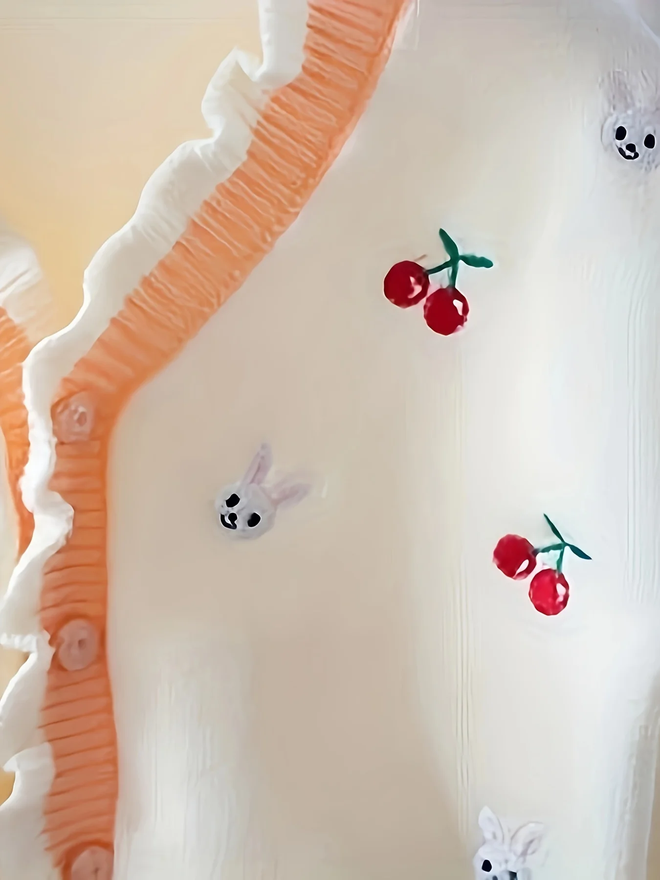 Color: Beige, Kid Size: 3M - Girls' Sweater Cardigan New Korean Style Children's Knitwear Top Kids' Fashionable Lace Jacket