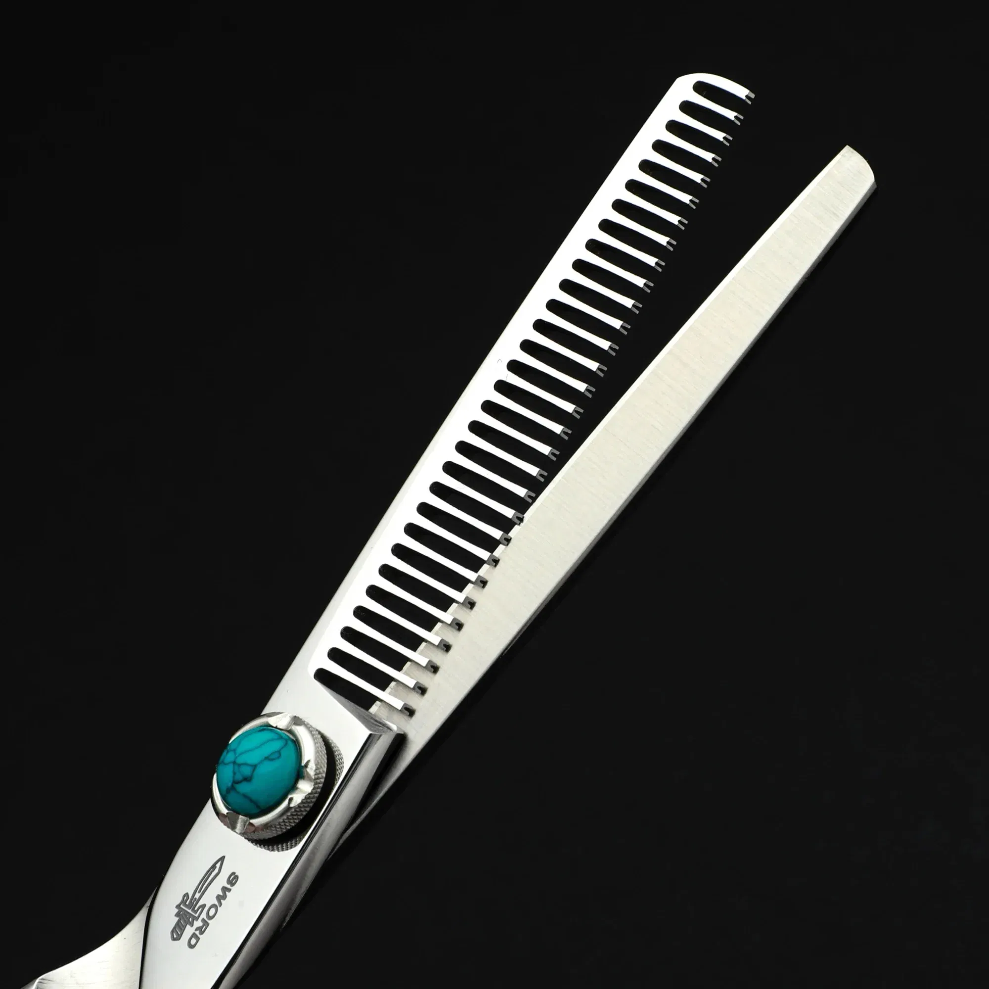 Color: Chocolate - MIZUTANI professional hairdressing scissors thinning shears 6-6.5-7 inch barber scissors VG10 steel Hair cutting machine