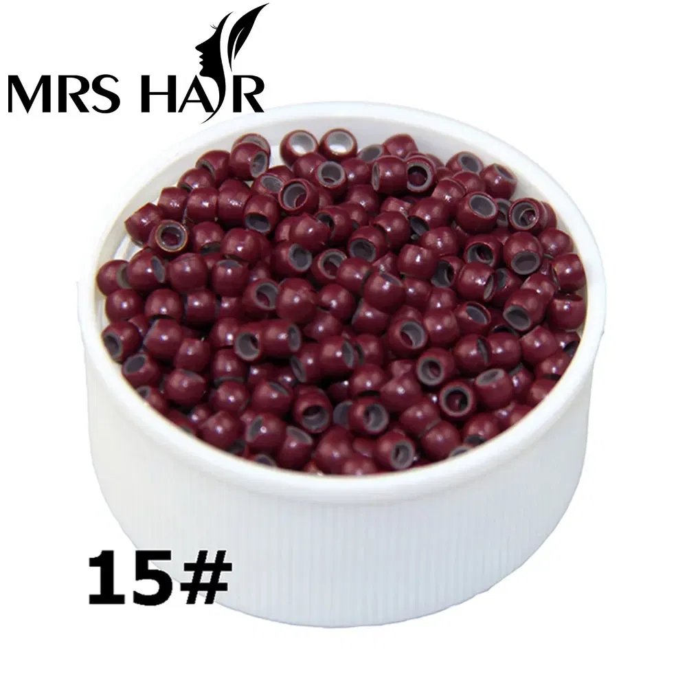 Color: green - 500pcs Silicone Hair Beads Nano Ring Micro Beads Fashion Salon Hairstylist Dreadlock Hair Extension Tools 8 Colors