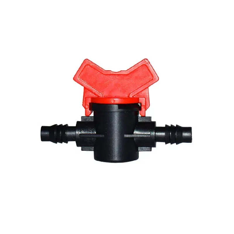 Color: Red - 1/4" 3/8" 1/2" 3/4" Garden Tap DN15 DN20  Irrigation Water Valve Mini Valve Waterstop Connectors Garden Hose Adapter 1pcs