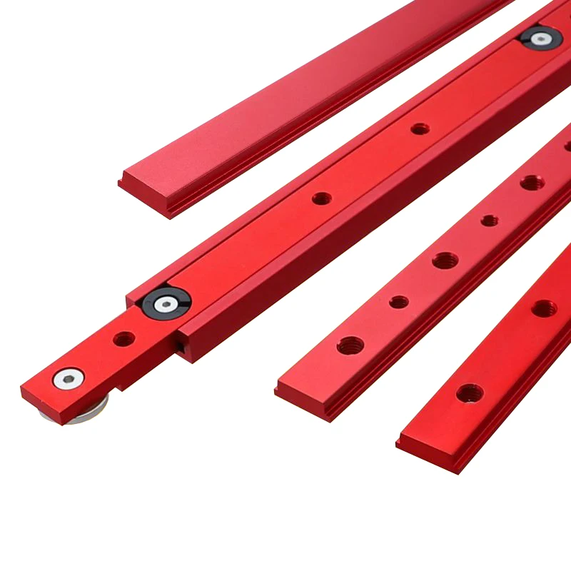 Color: Gold, Number of Pieces: 19pcs, Ships From: CHINA - Table Saw Miter Bar Slider Gauge Rod T Slot Miter Track M6/M8T Screw Fixture Slot Aluminum Alloy for DIY Woodworking Router
