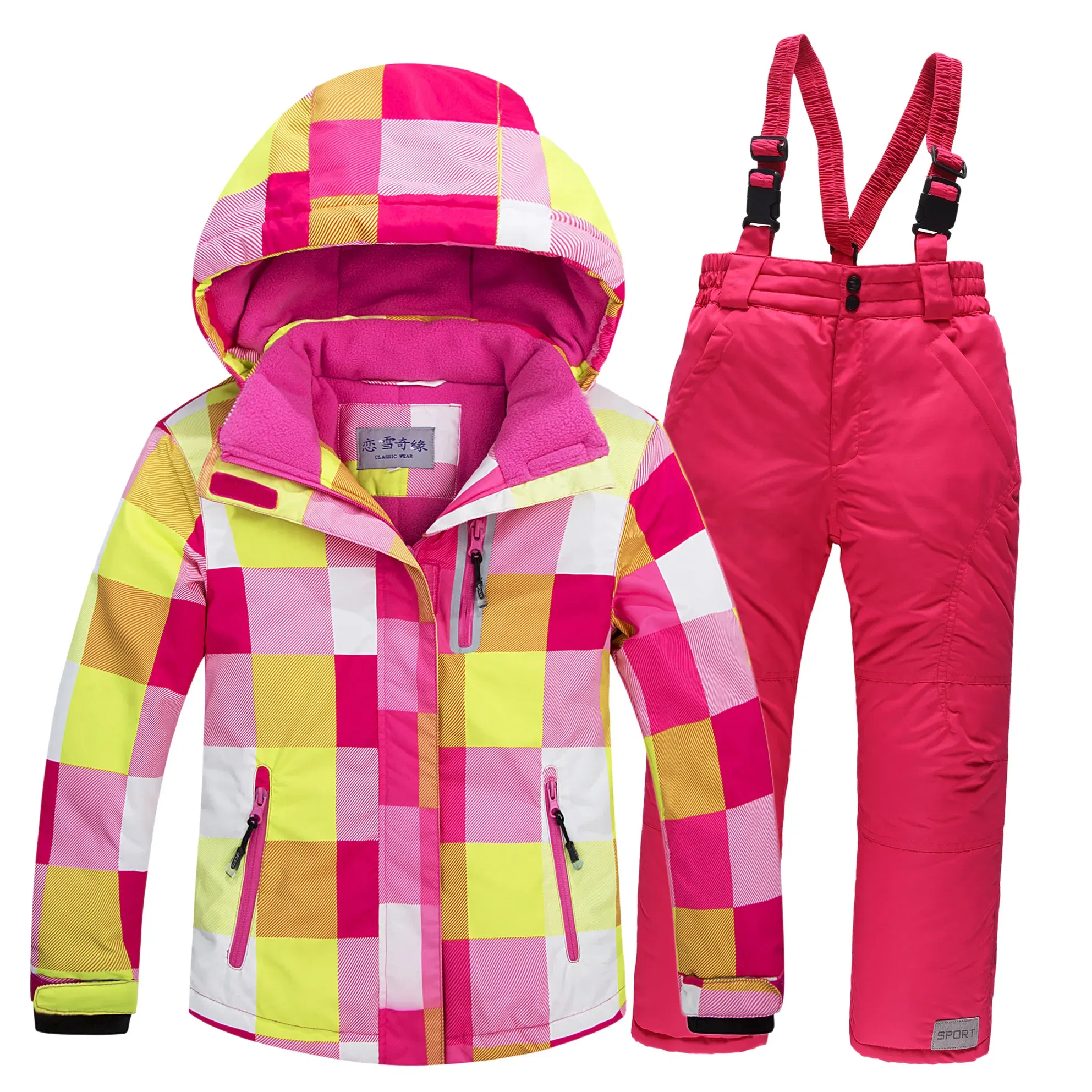 Color: SKY BLUE, Kid Size: 11 - OLEKID 2025 Russia Winter Children Boy Ski Suit Waterproof Girl  Jacket Overalls Snowsuit 3-16 Years Kid Teenage Parka Snow Suit