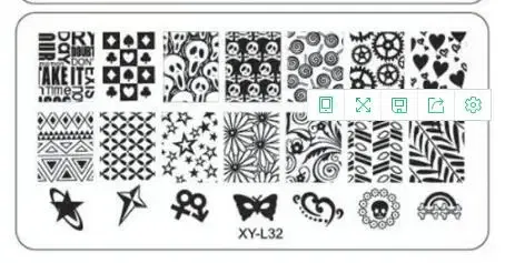 Color: Amber - Kimcci Nail Stamping Plates Flamingo Nail Template Mandala Maple Leaf Stamp Nail Art Stamp Image Template Manicure Stencil Tools
