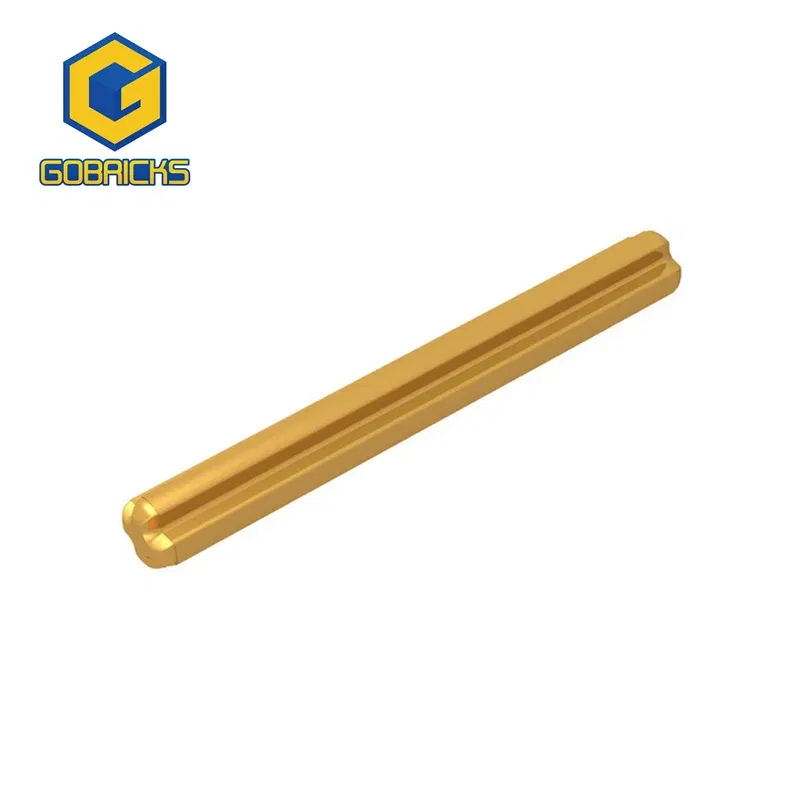 Color: Dark Khaki - Gobricks 10PCS  Technical Axle 5 compatible with 32073 pieces of children's toys Assembles Building Blocks Technical Parts