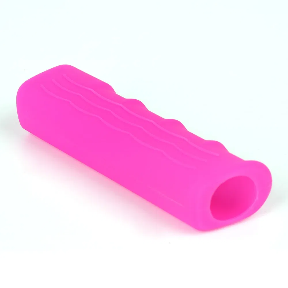 Color Name: Pink - Wholesale Cheap Price Car Interior Accessories Non Slip Comfortable Silicon Car Handbrake Lever Cover Anti Slip Hand Brake Cover