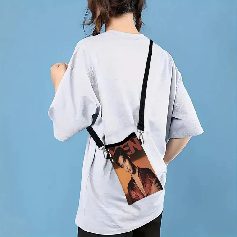Color: green, Size: Extra Large - SF9 Rowoon Print Phone Bag Adjustable Detachable Strap Designed Women Crossbody Bag Convertible Shoulder Bag3.3
